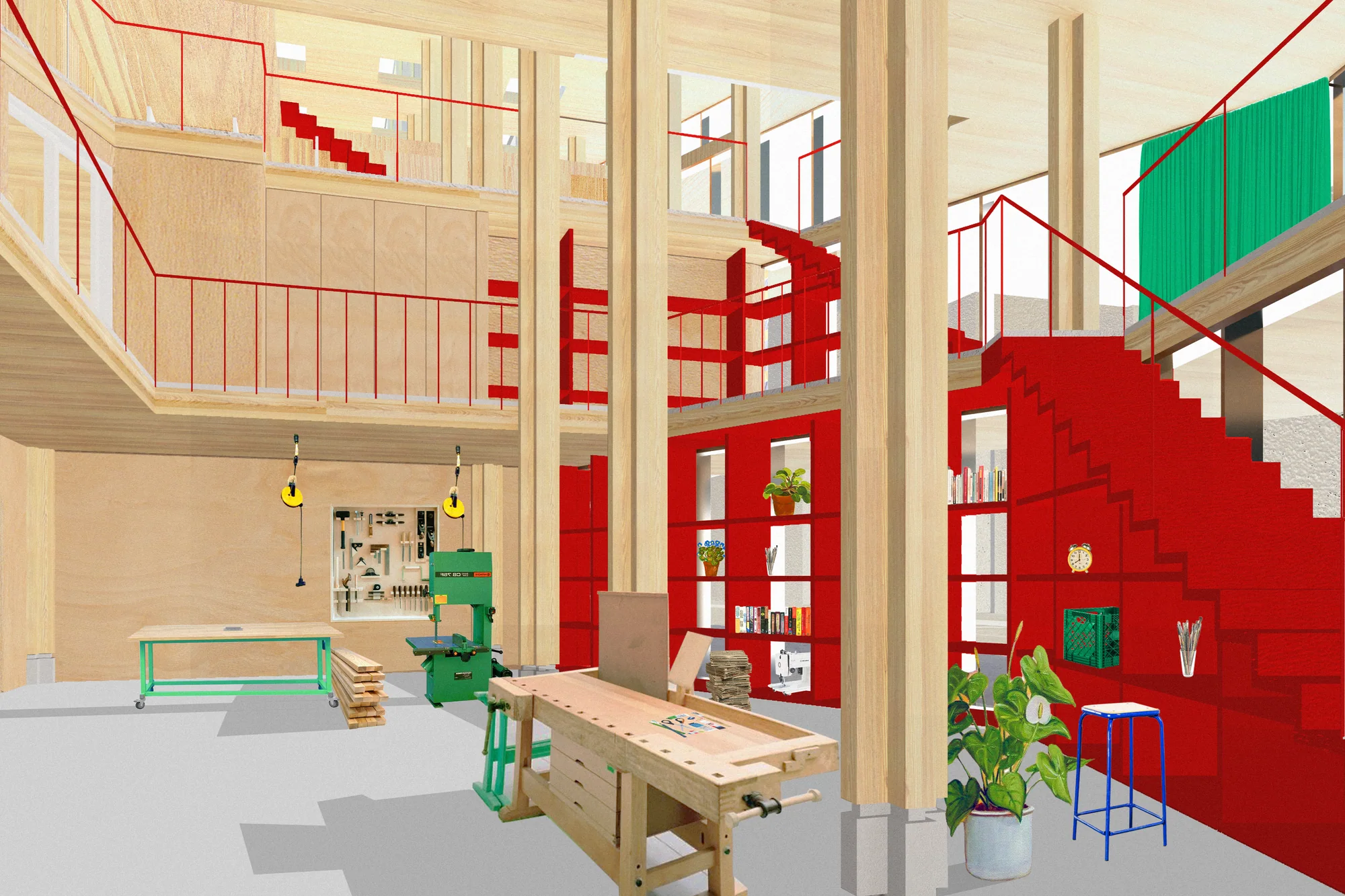 Hunter's Point Cooperative Housing, Housing Landscape by Andrew Wheat
