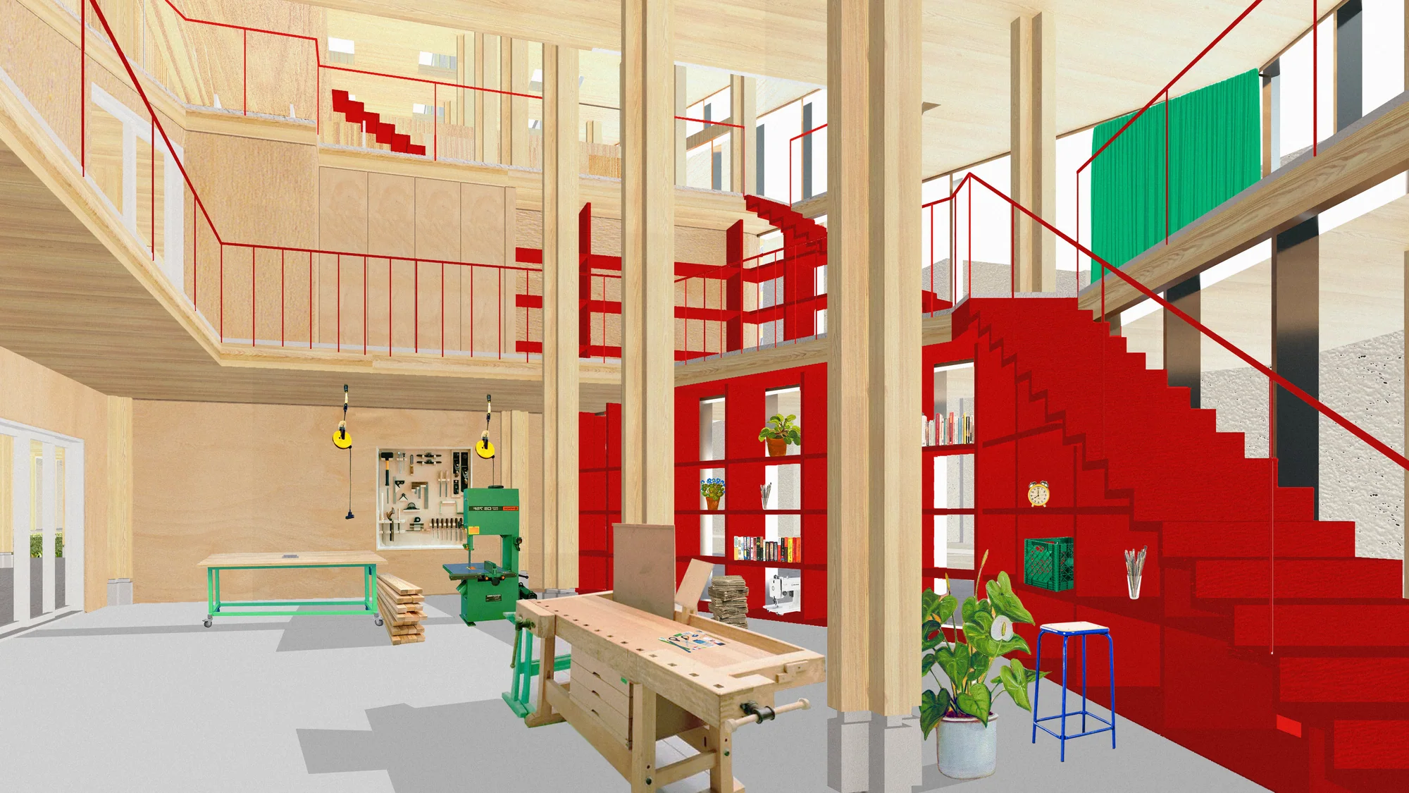 Hunter's Point Cooperative Housing, Housing Landscape by Andrew Wheat