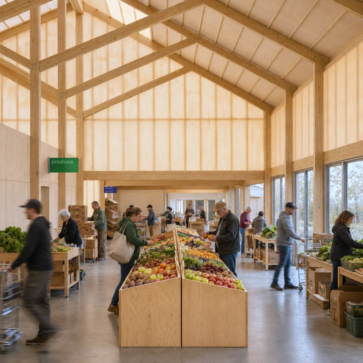 Enfield Food Pantry, Interior Gathering Hall by Andrew Wheat